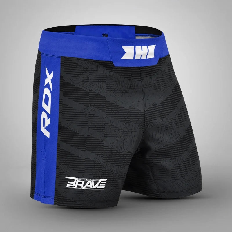 RDX Brave MMA Shorts B1#color_blue