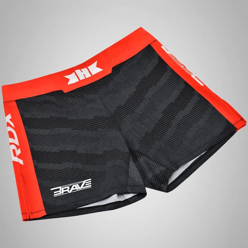 RDX Brave MMA Shorts B1#color_red