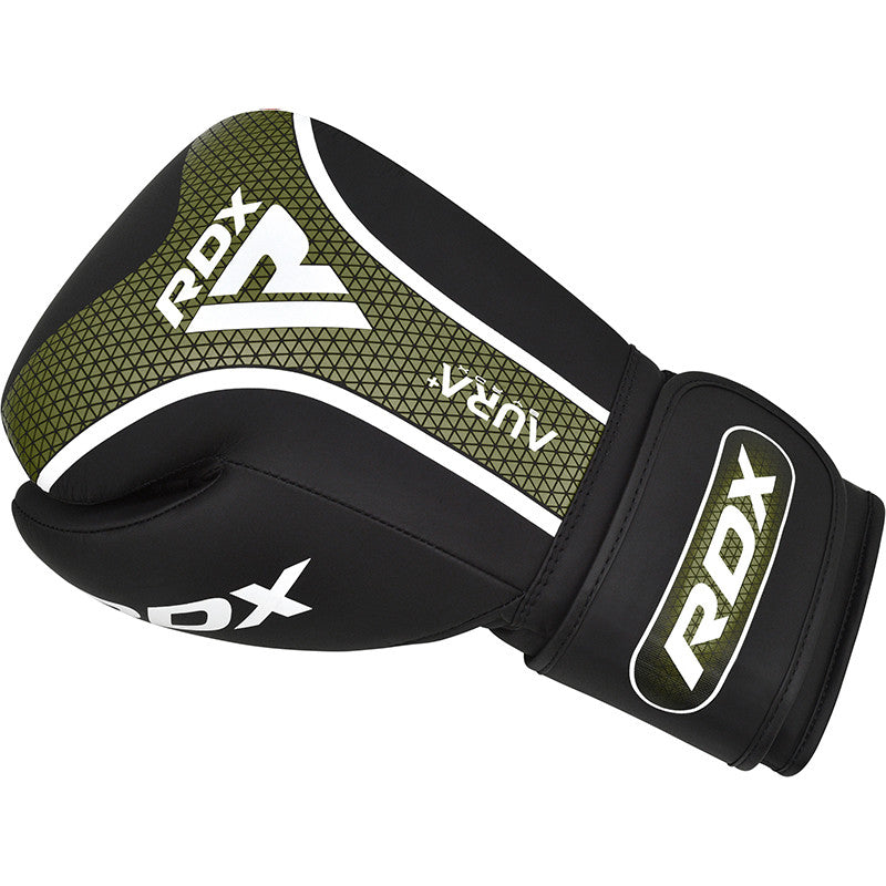 RDX T-17 BOXING GLOVES AURA PLUS#color_army-green