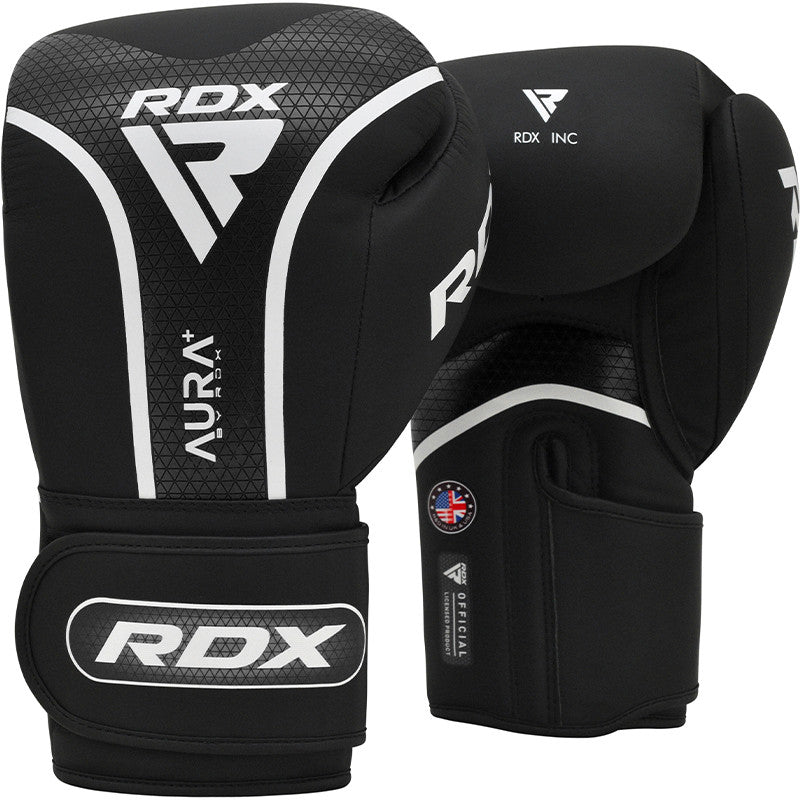 RDX T-17 BOXING GLOVES AURA PLUS#color_black