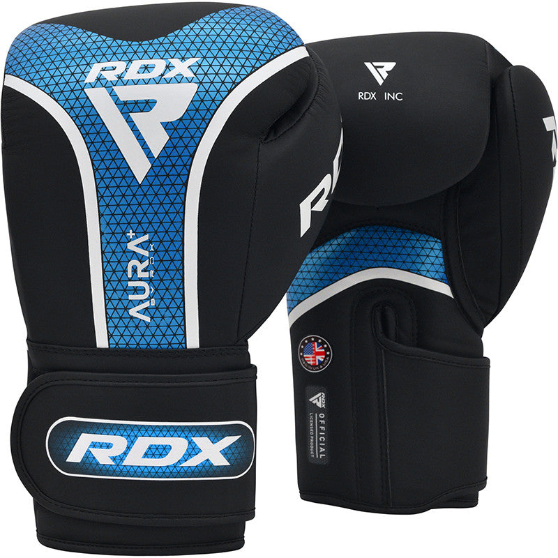 RDX T-17 BOXING GLOVES AURA PLUS#color_blackblue