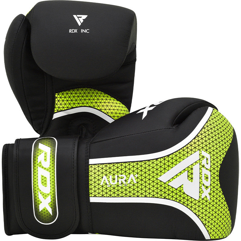 RDX T-17 BOXING GLOVES AURA PLUS#color_green