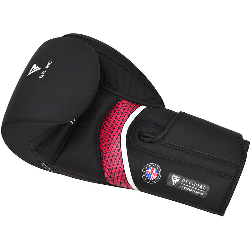 RDX T-17 BOXING GLOVES AURA PLUS#color_redblack