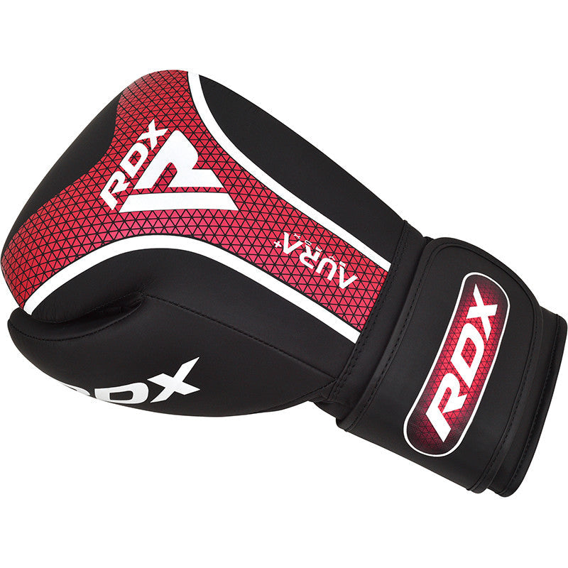 RDX T-17 BOXING GLOVES AURA PLUS#color_redblack
