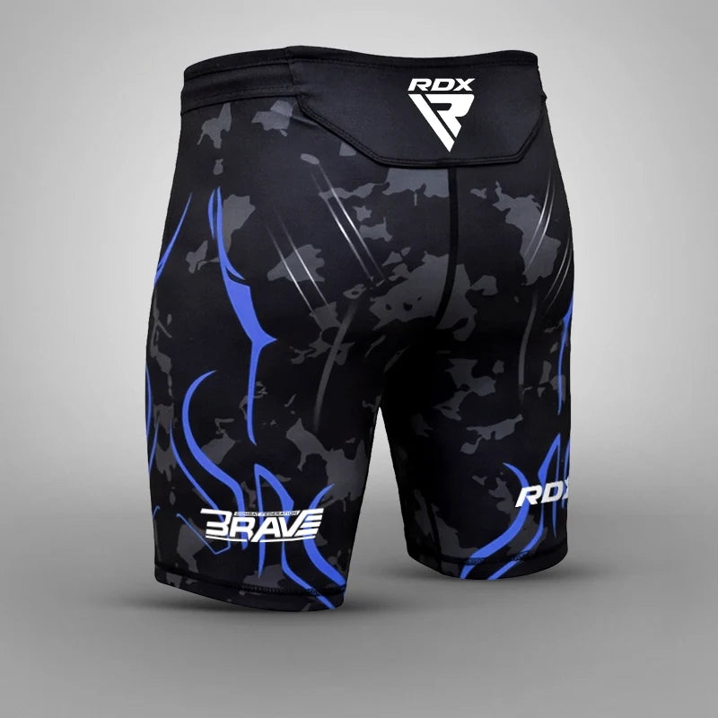 RDX COMPRESSION SHORTS B4#color_blue