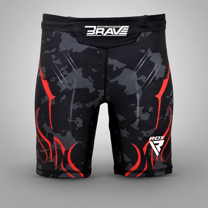 RDX COMPRESSION SHORTS B4#color_red