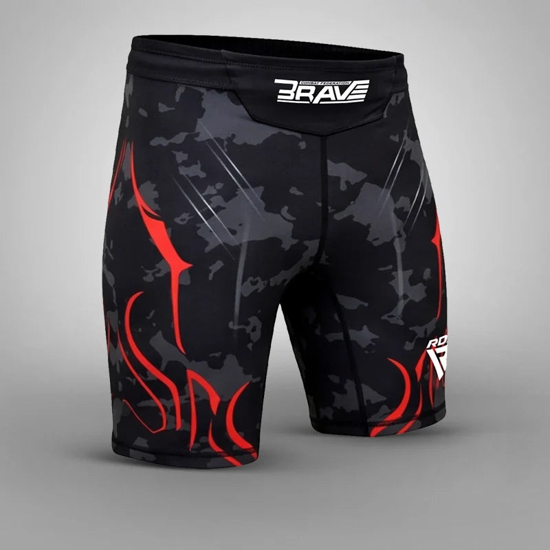 RDX COMPRESSION SHORTS B4#color_red