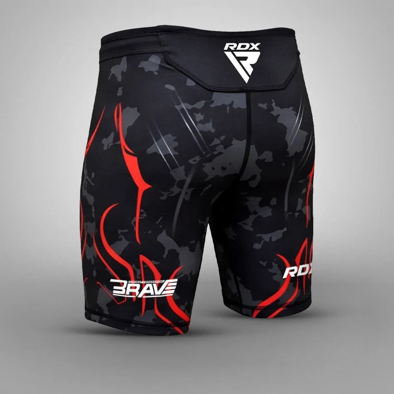 RDX COMPRESSION SHORTS B4#color_red