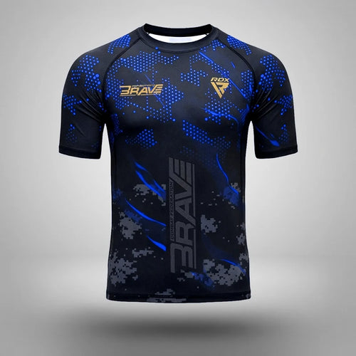 Compression Rash Guard B3#color_blue