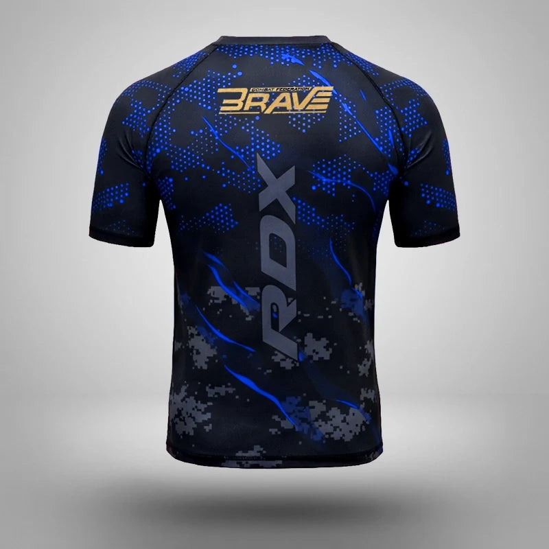 Compression Rash Guard B3#color_blue