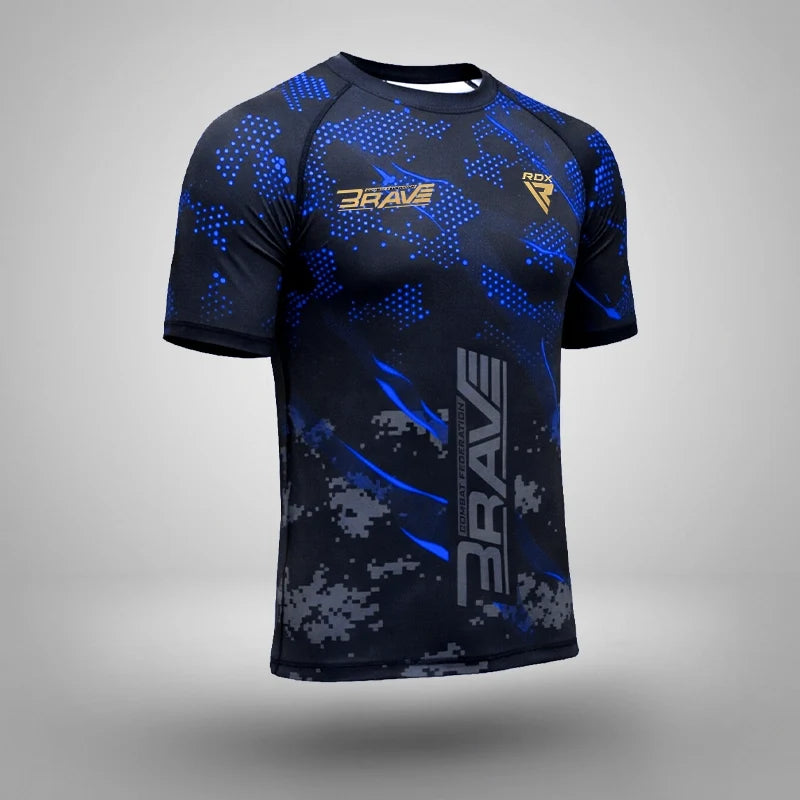Compression Rash Guard B3#color_blue