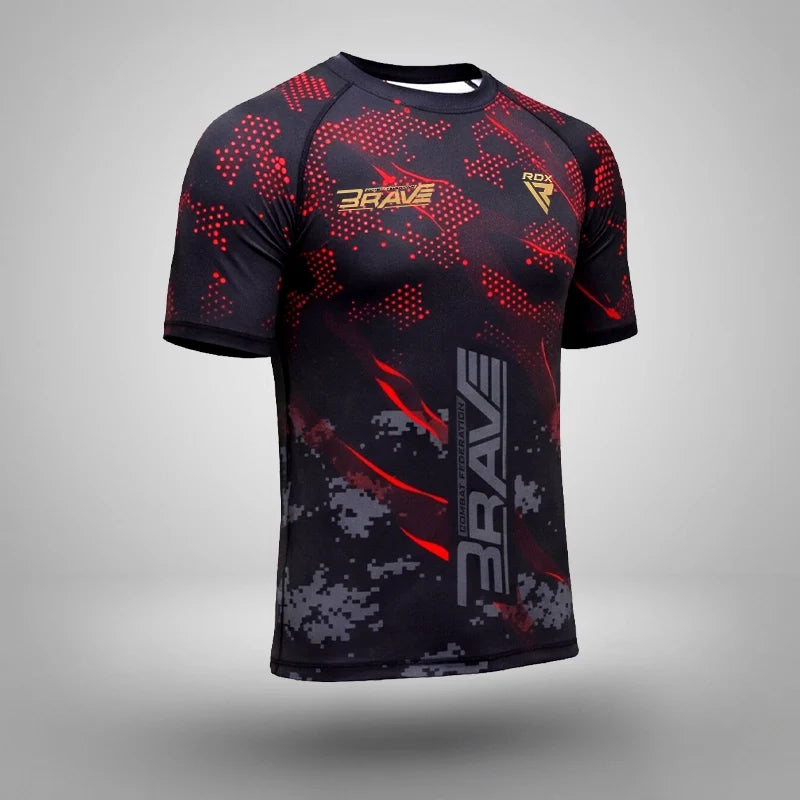 Compression Rash Guard B3#color_red