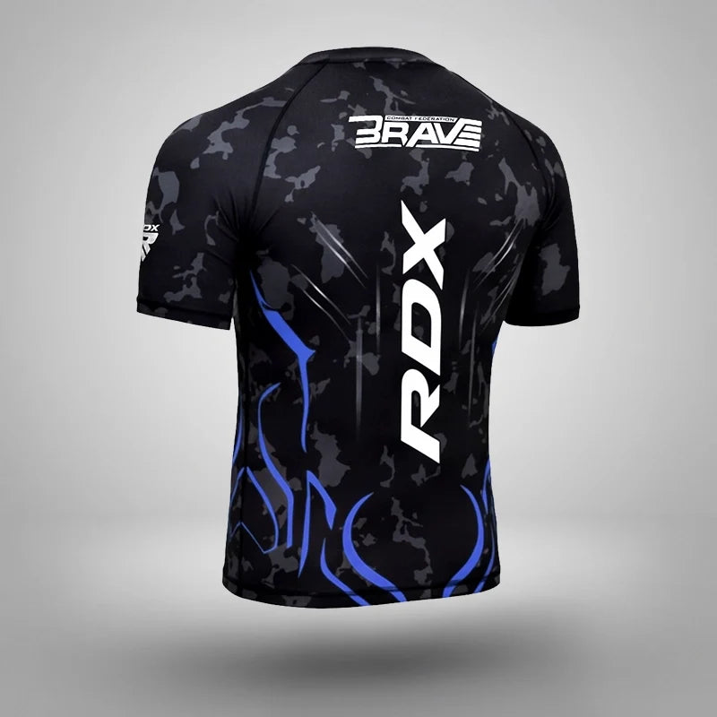 Compression Rash Guard B4#color_blue