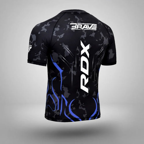 Compression Rash Guard B4#color_blue
