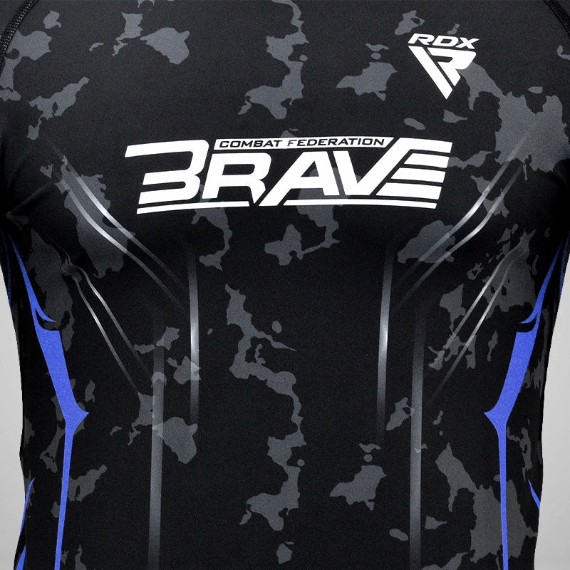 Compression Rash Guard B4#color_blue