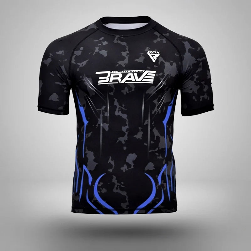 Compression Rash Guard B4#color_blue