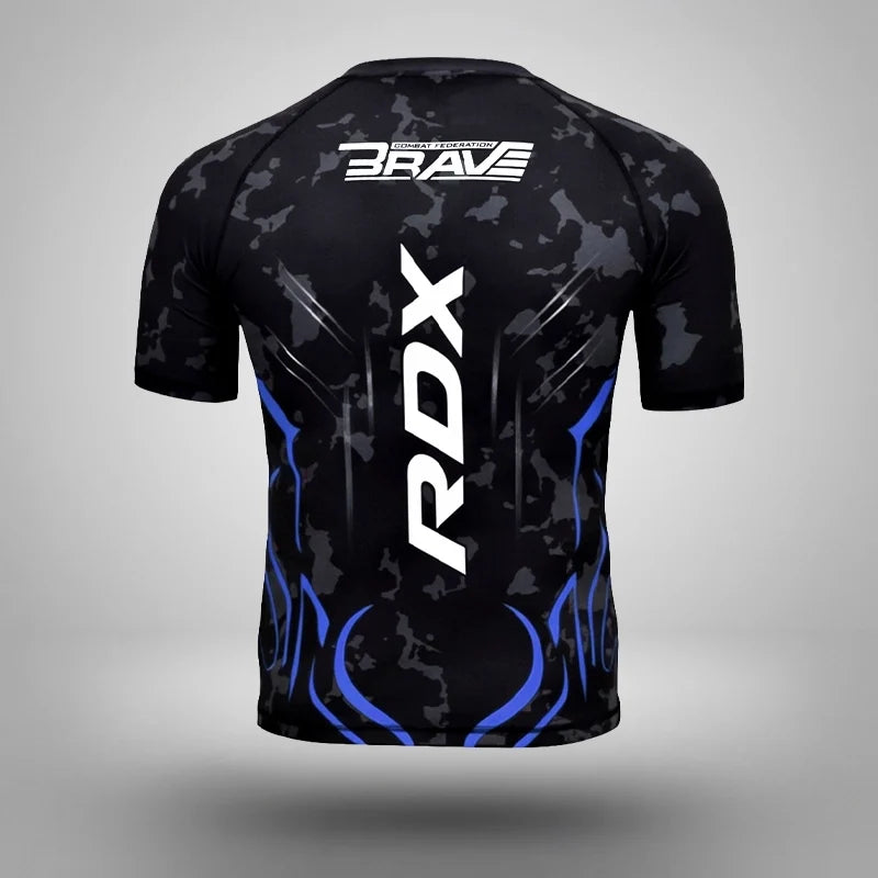 Compression Rash Guard B4#color_blue