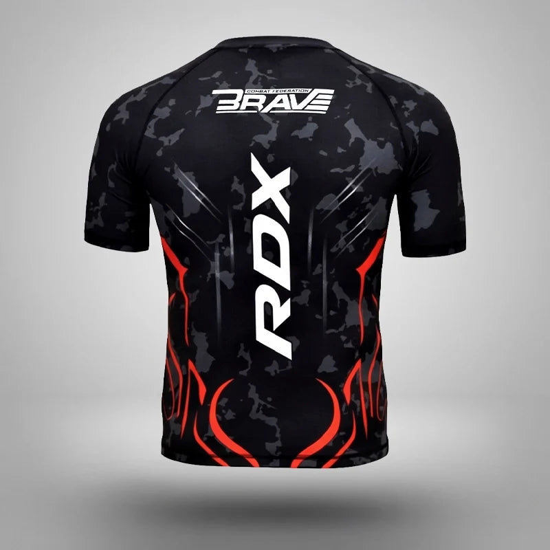 Compression Rash Guard B4#color_red