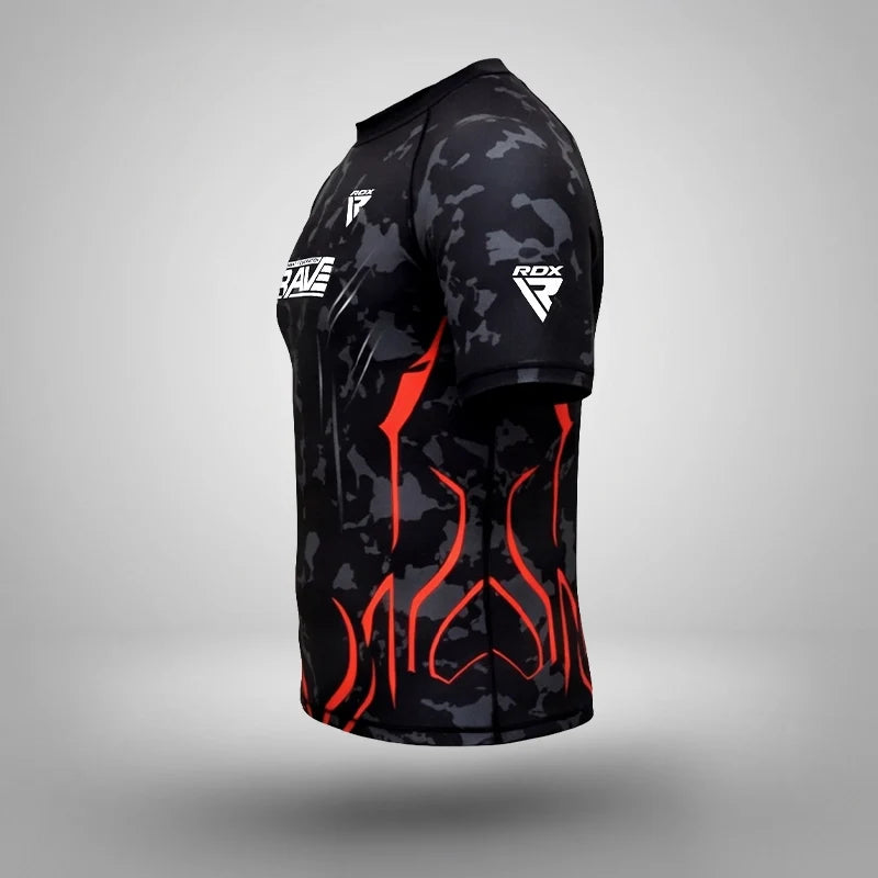 Compression Rash Guard B4#color_red