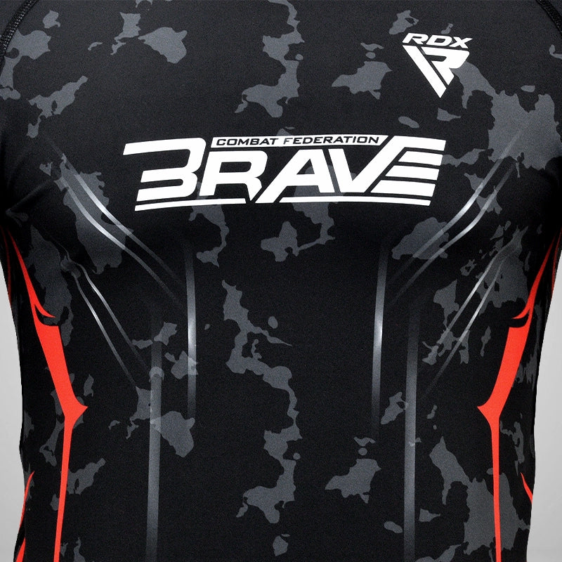 Compression Rash Guard B4#color_red