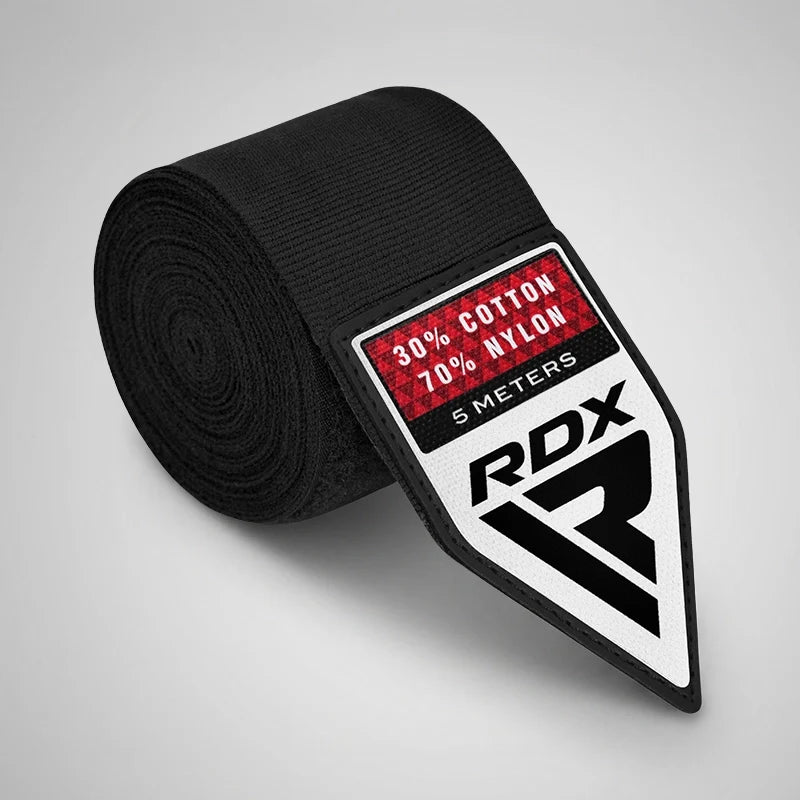 RDX Hand Wraps Combine Black Combo Plus 5 Meter