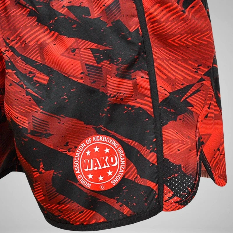 RDX K1-Low WAKO Kickboxing Shorts#color_red