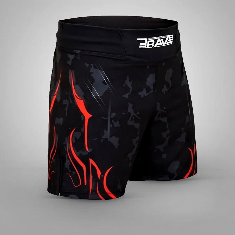 MMA Shorts B4#color_red