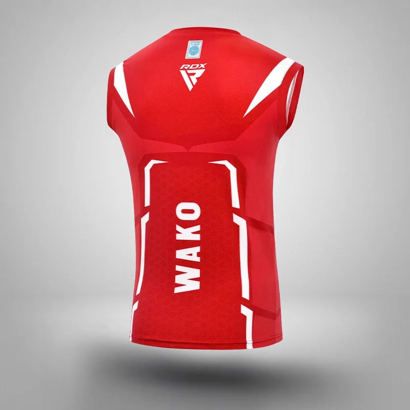 RDX Kick Light Uniform P3 Short/T-shirt Sleeveless#color_red