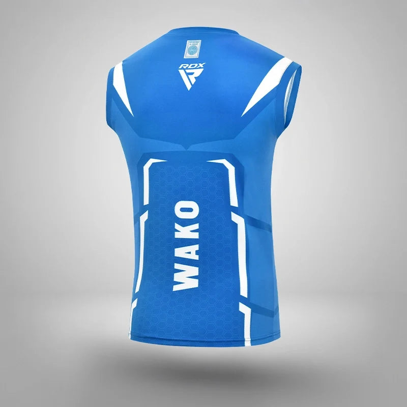 RDX Kick Light Uniform P3 Short/T-shirt Sleeveless#color_blue