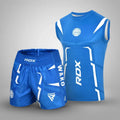 RDX Kick Light Uniform P3 Short/T-shirt Sleeveless#color_blue