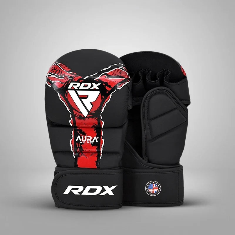RDX Grappling Gloves Shooter Aura F-17#color_redblack