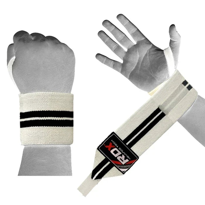 RDX W1W WEIGHT LIFTING WRIST SUPPORT WRAPS WITH THUMB LOOPS OEKO-TEX® Standard 100 Certified