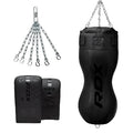 RDX Full Black Body Punch Bag with Mitts