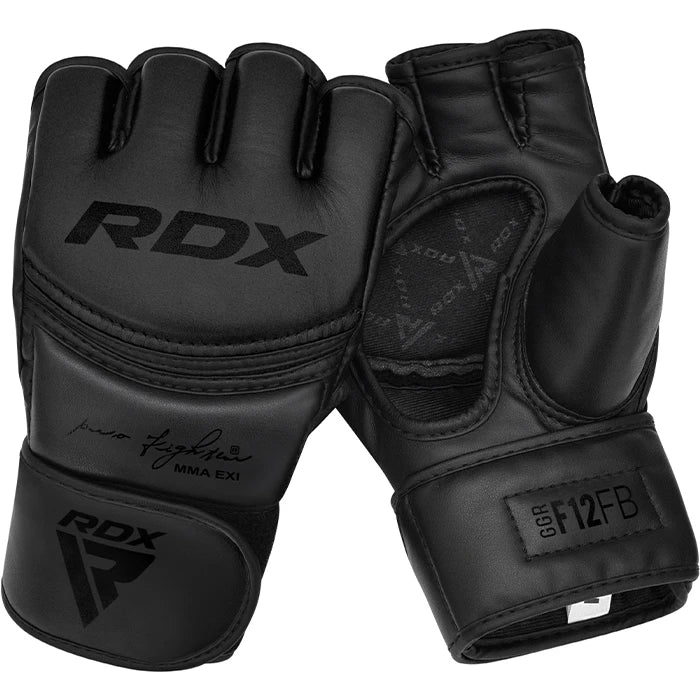 RDX GGR F-12 PLUS MMA Grappling Gloves#color_black