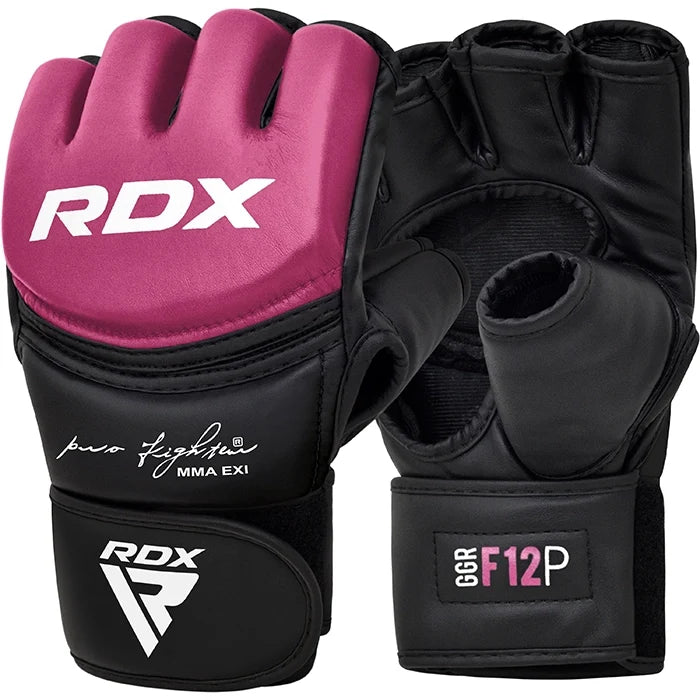 RDX GGR F-12 PLUS MMA Grappling Gloves Pink