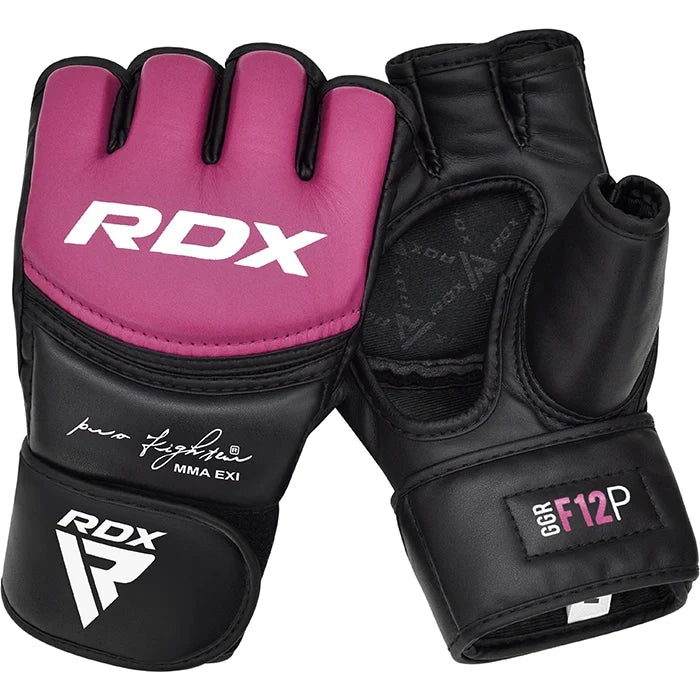 RDX GGR F-12 PLUS MMA Grappling Gloves Pink
