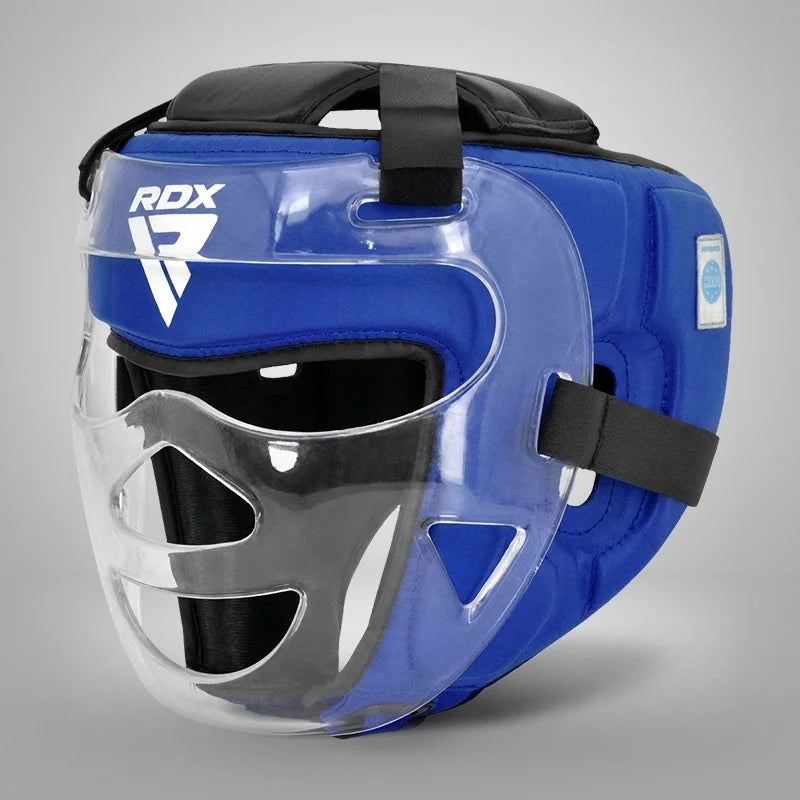 RDX T2 WAKO Head Guard with Mask#color_blue