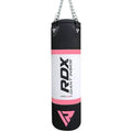 RDX X4 4ft 4-in-1 Punch Bag with Gloves & Ceiling Hook Set