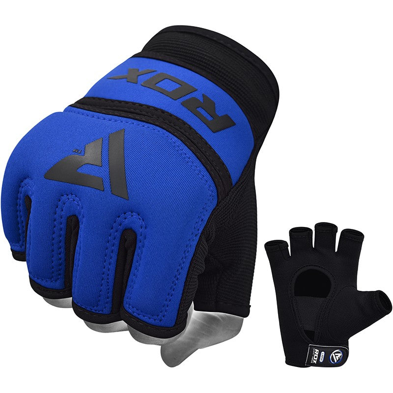 RDX X6 Gel Padded Boxing Inner Gloves#color_blue