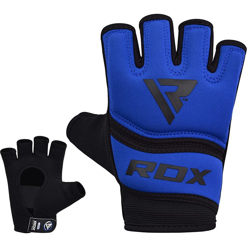 RDX X6 Gel Padded Boxing Inner Gloves#color_blue