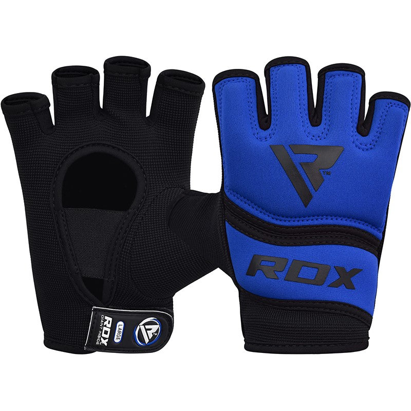 RDX X6 Gel Padded Boxing Inner Gloves#color_blue